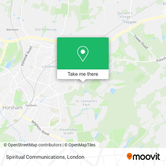 Spiritual Communications map