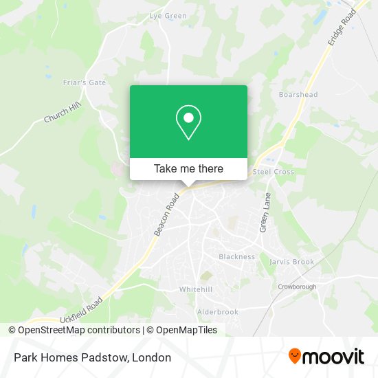 Park Homes Padstow map