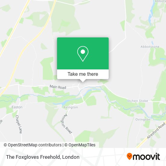 The Foxgloves Freehold map