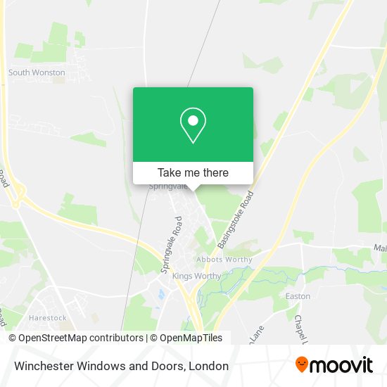 Winchester Windows and Doors map