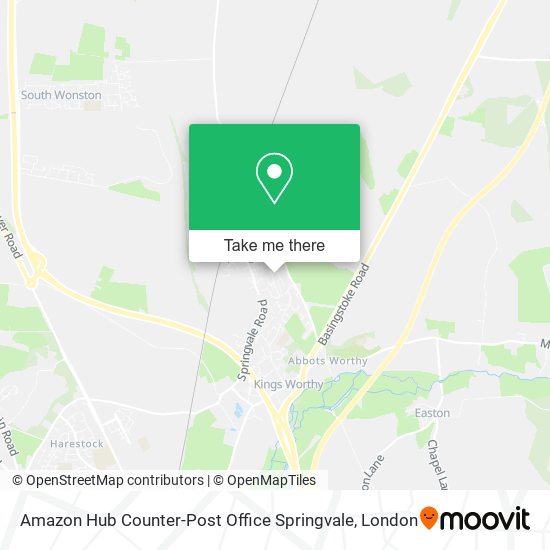 Amazon Hub Counter-Post Office Springvale map