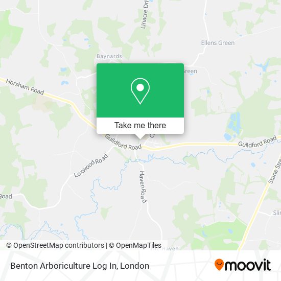 Benton Arboriculture Log In map