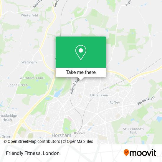 Friendly Fitness map