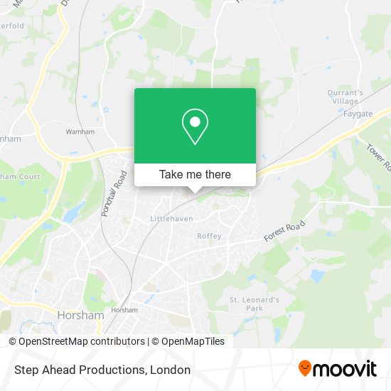 Step Ahead Productions map