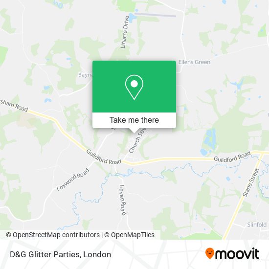 D&G Glitter Parties map