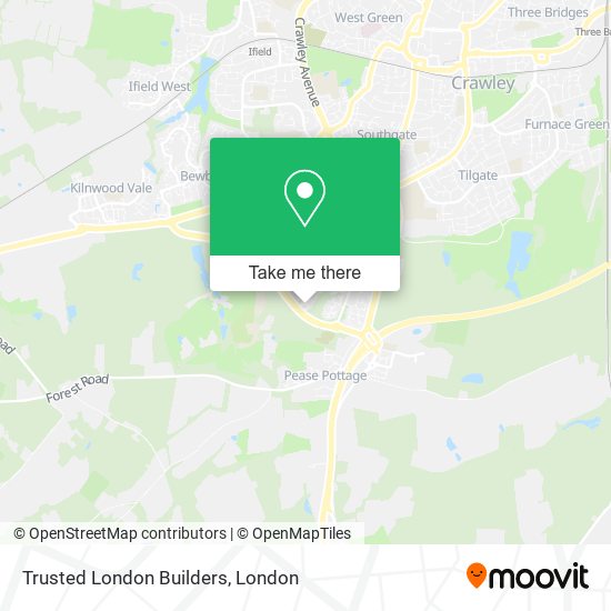 Trusted London Builders map