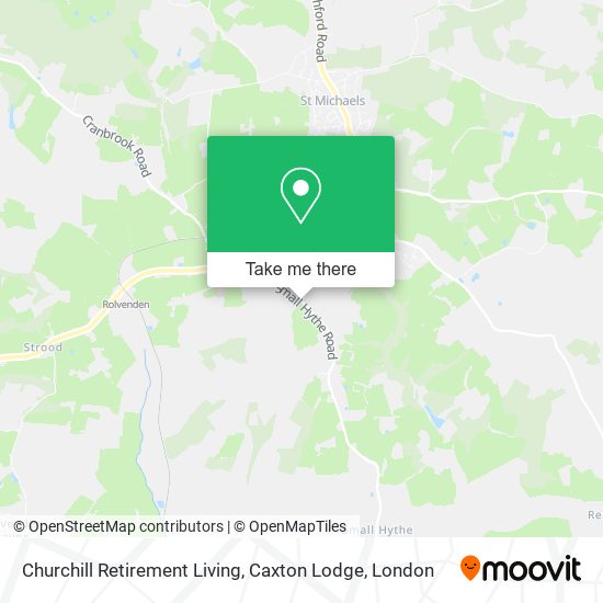 Churchill Retirement Living, Caxton Lodge map