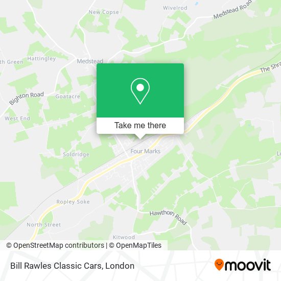 Bill Rawles Classic Cars map