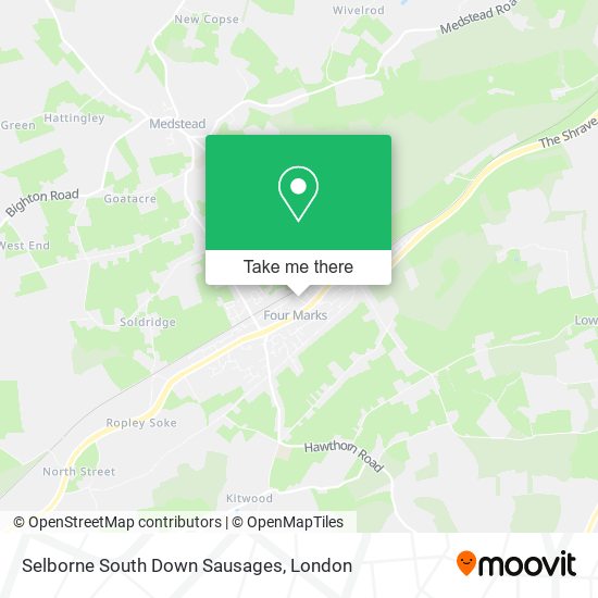 Selborne South Down Sausages map