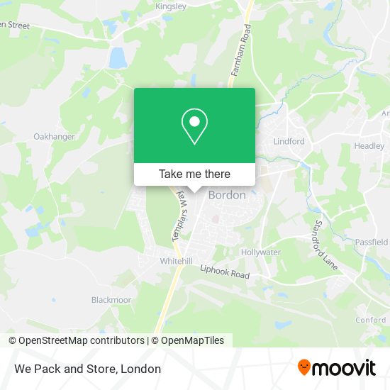 We Pack and Store map
