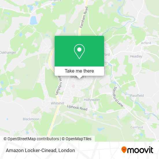 Amazon Locker-Cinead map