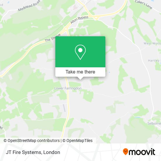 JT Fire Systems map