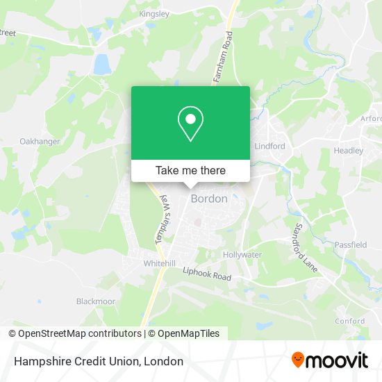 Hampshire Credit Union map