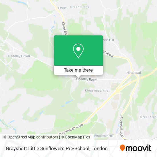 Grayshott Little Sunflowers Pre-School map