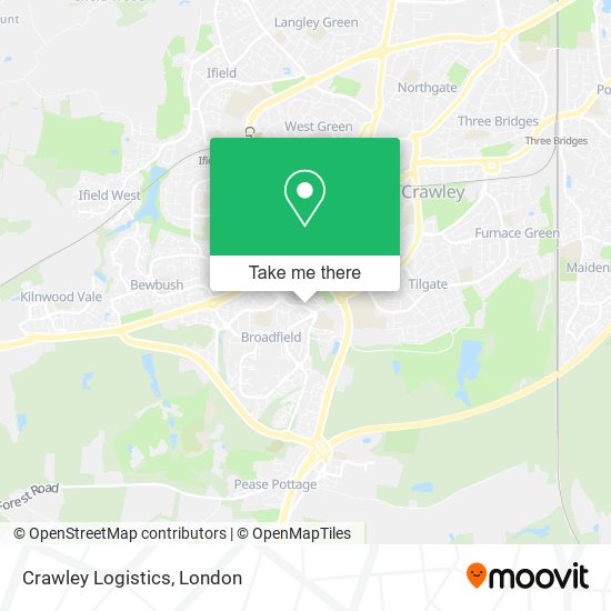 Crawley Logistics map