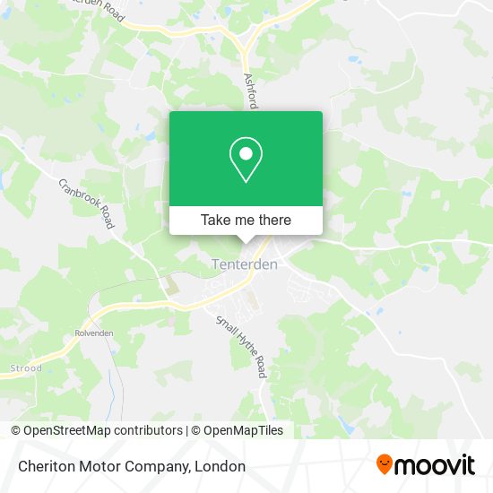 Cheriton Motor Company map