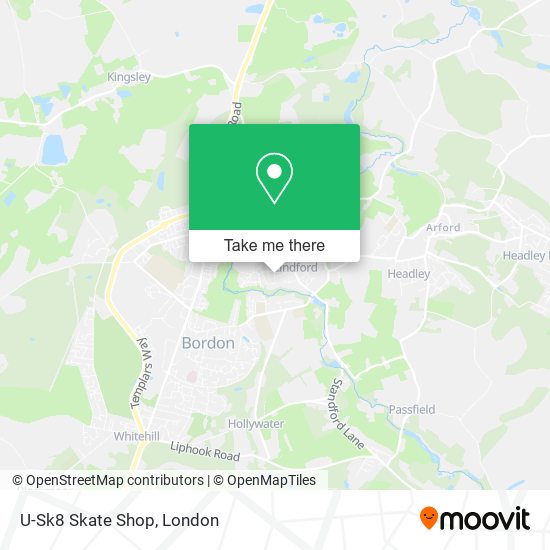 U-Sk8 Skate Shop map