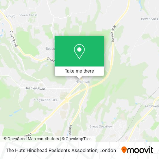 The Huts Hindhead Residents Association map