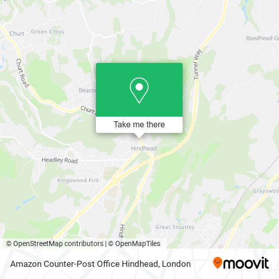 Amazon Counter-Post Office Hindhead map