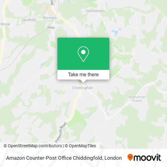 Amazon Counter-Post Office Chiddingfold map