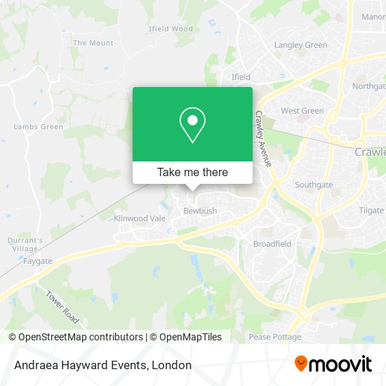 Andraea Hayward Events map