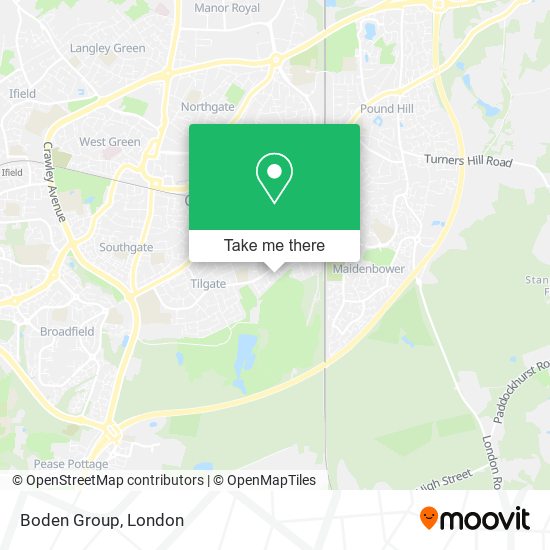 Boden Group map