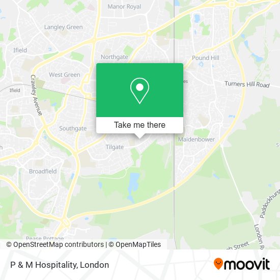 P & M Hospitality map