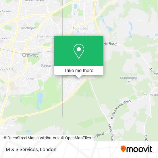M & S Services map