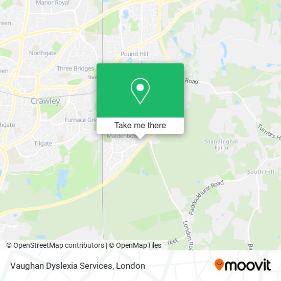 Vaughan Dyslexia Services map