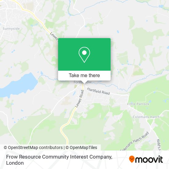 Frow Resource Community Interest Company map