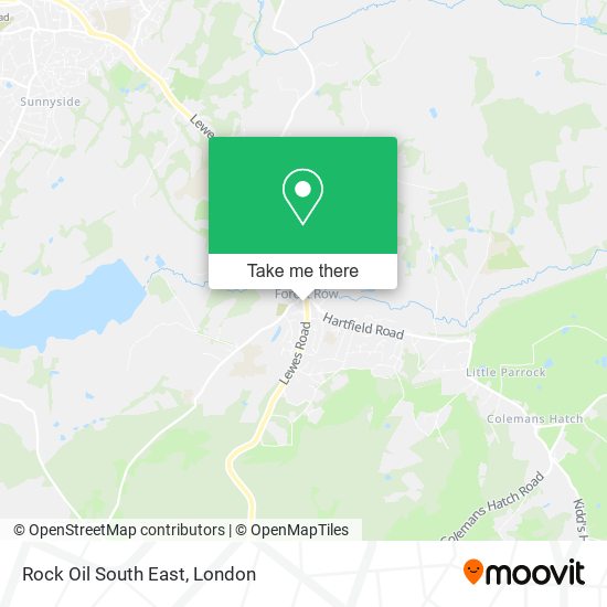 Rock Oil South East map