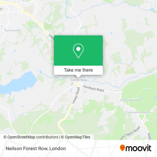 Neilson Forest Row map