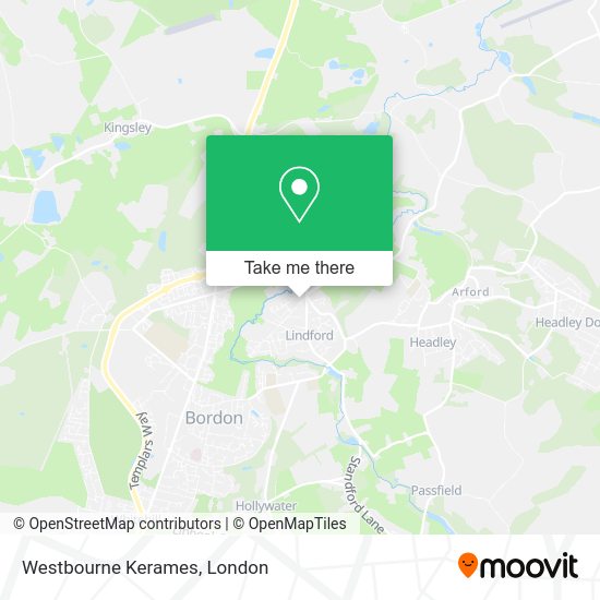 How to get to Westbourne Kerames in East Hampshire by Bus or Train?