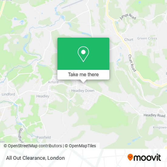 All Out Clearance map
