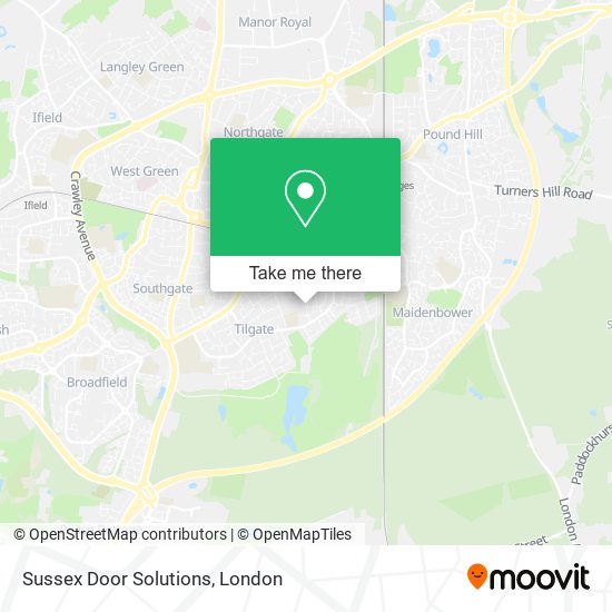 Sussex Door Solutions map