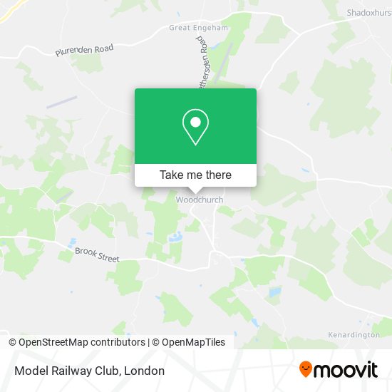 Model Railway Club map