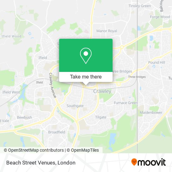 Beach Street Venues map