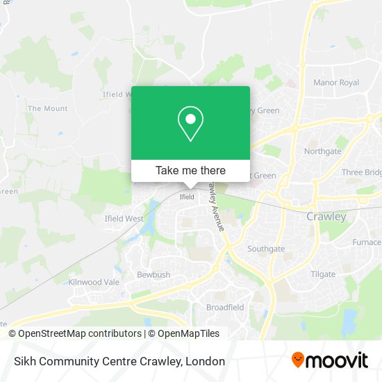 Sikh Community Centre Crawley map