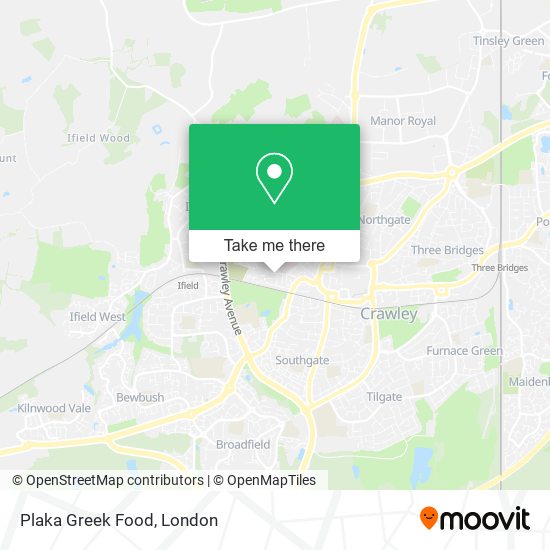 Plaka Greek Food map