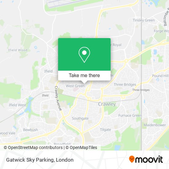 Gatwick Sky Parking map