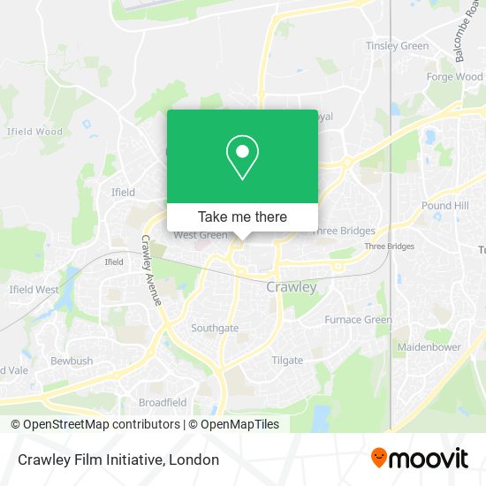 Crawley Film Initiative map