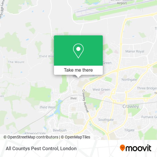 All Countys Pest Control map