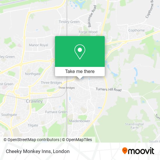 Cheeky Monkey Inns map