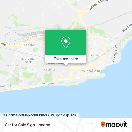 Car for Sale Sign map