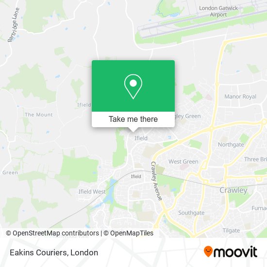Eakins Couriers map