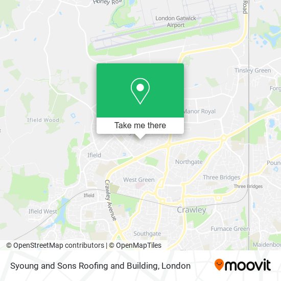 Syoung and Sons Roofing and Building map