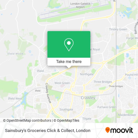 Sainsbury's Groceries Click & Collect map