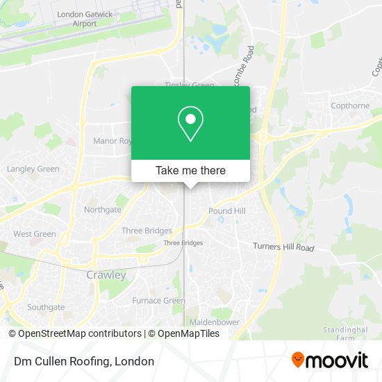 Dm Cullen Roofing map