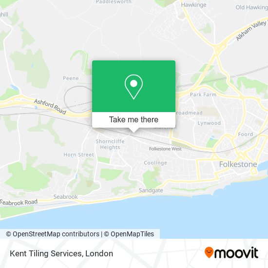 Kent Tiling Services map