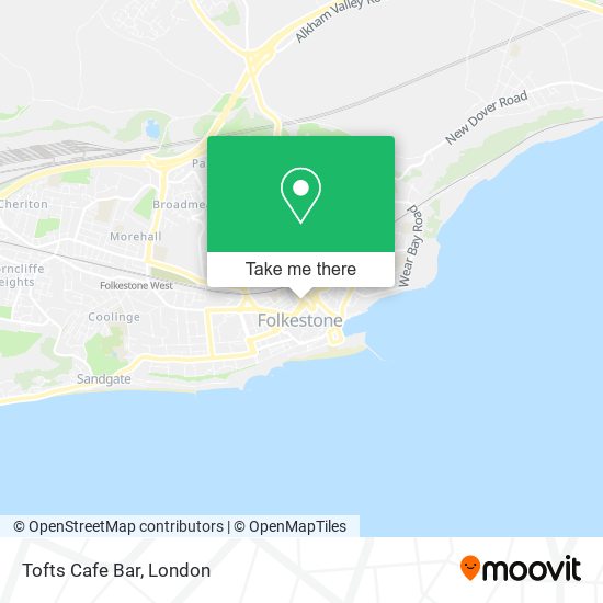 Tofts Cafe Bar map